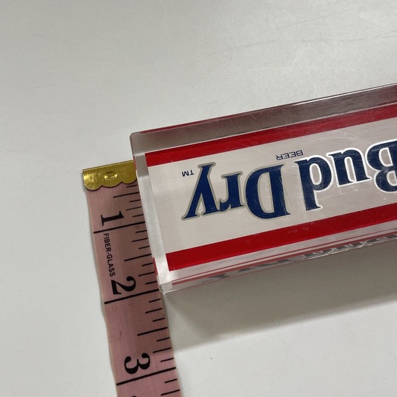 Bud Dry Acrylic Beer Tap Handle Keg Topper 6" - Picture 6 of 10